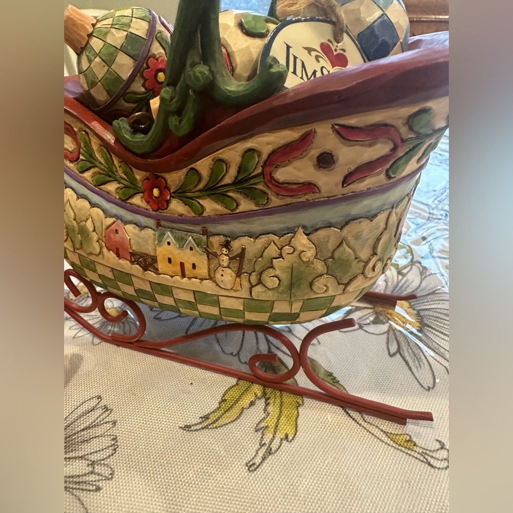 Jim Shore’s Sleigh Bells Ring  Christmas collection with 5 resin ornaments - Picture 13 of 15